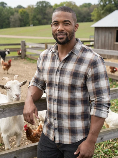 Marcus, 42, Ohio mixed farm operator with goats and chickens in Muskingum County